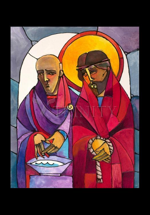 Stations of the Cross - 1 Jesus is Condemned to Death - Holy Card by Br. Mickey McGrath, OSFS - Trinity Stores