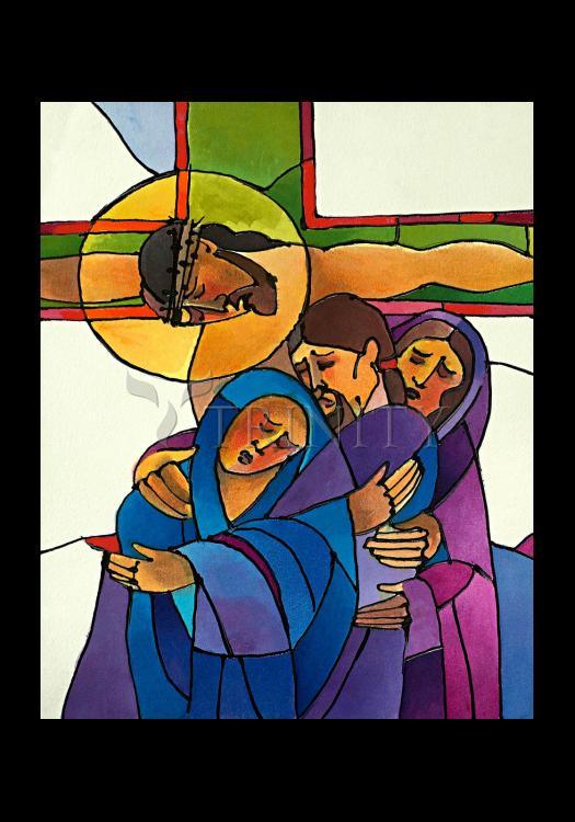 Stations of the Cross - 12 Jesus Dies on the Cross - Holy Card by Br. Mickey McGrath, OSFS - Trinity Stores