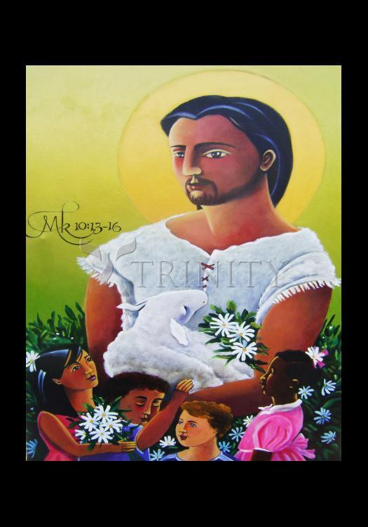 Jesus and the Holy Innocents - Holy Card by Br. Mickey McGrath, OSFS - Trinity Stores