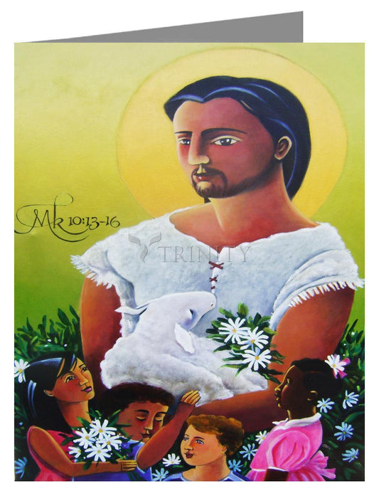 Jesus and the Holy Innocents - Note Card Custom Text by Br. Mickey McGrath, OSFS - Trinity Stores