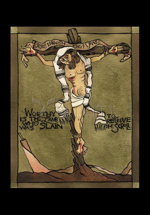 Jesus, King of the Jews - Holy Card by Br. Mickey McGrath, OSFS - Trinity Stores