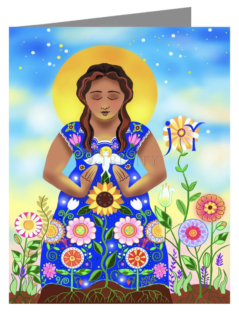 Mary, Joyful Mystery - Note Card by Br. Mickey McGrath, OSFS - Trinity Stores