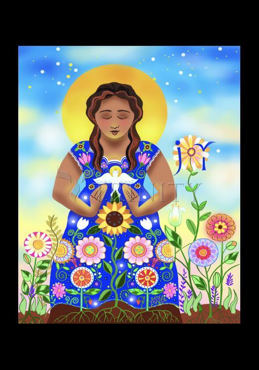 Mary, Joyful Mystery - Holy Card by Br. Mickey McGrath, OSFS - Trinity Stores