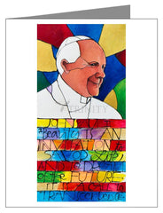 Custom Text Note Card - St. John Paul II by M. McGrath