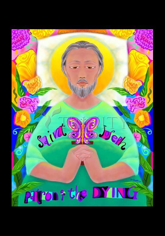 St. Joseph Patron of the Dying - Holy Card by Br. Mickey McGrath, OSFS - Trinity Stores