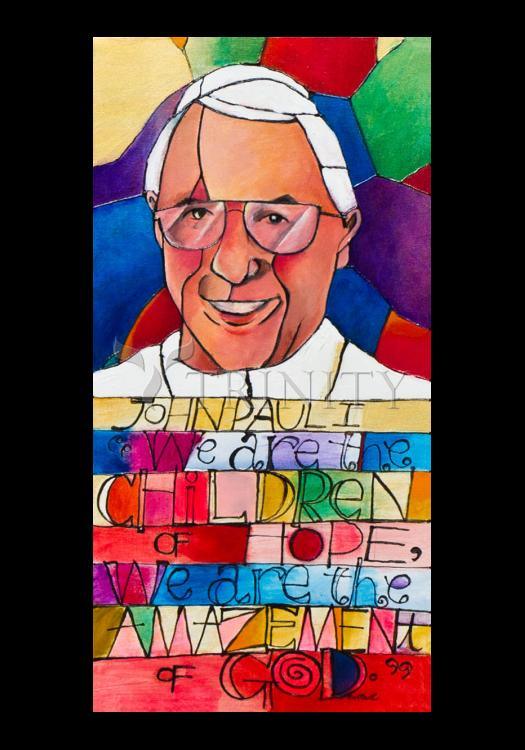 Pope John Paul I - Holy Card by Br. Mickey McGrath, OSFS - Trinity Stores