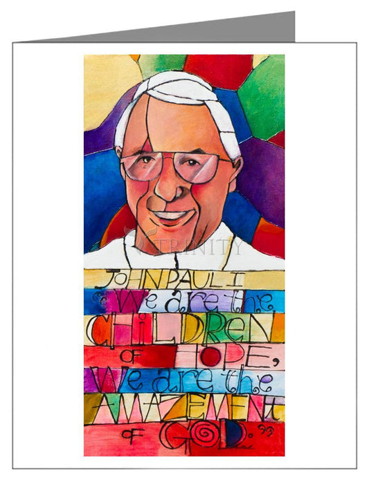 Pope John Paul I - Note Card Custom Text by Br. Mickey McGrath, OSFS - Trinity Stores