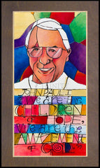 Wood Plaque Premium - Pope John Paul I by M. McGrath
