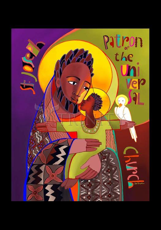 St. Joseph Patron of Universal Church - Holy Card by Br. Mickey McGrath, OSFS - Trinity Stores
