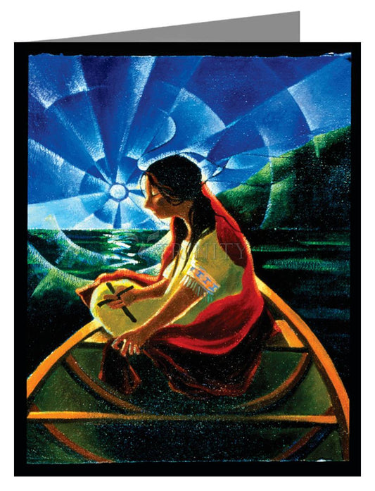 St. Kateri Tekakwitha - Note Card by Br. Mickey McGrath, OSFS - Trinity Stores