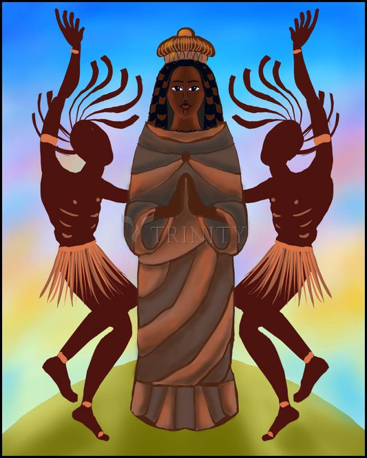 Kongo Madonna - Wood Plaque by Br. Mickey McGrath, OSFS - Trinity Stores