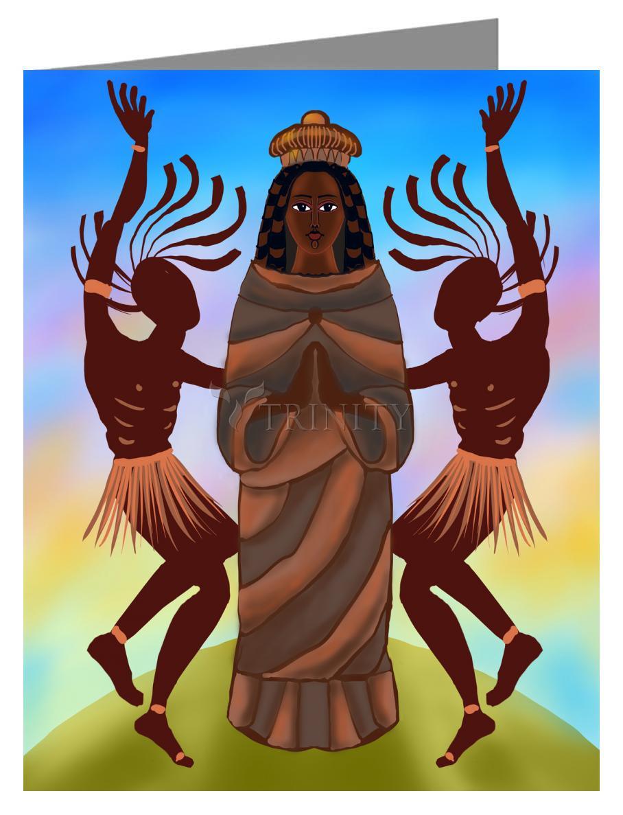 Kongo Madonna - Note Card Custom Text by Br. Mickey McGrath, OSFS - Trinity Stores