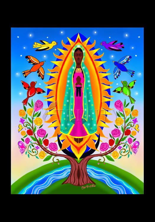 Our Lady of Guadalupe - Holy Card by Br. Mickey McGrath, OSFS - Trinity Stores