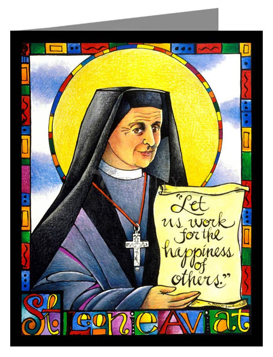 St. Leonie Aviat - Note Card Custom Text by Br. Mickey McGrath, OSFS - Trinity Stores