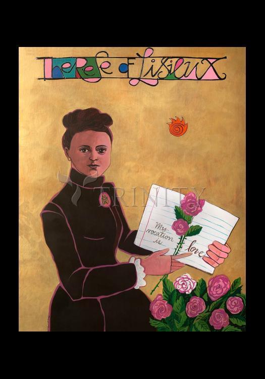 St. Thérèse of Lisieux - Holy Card by Br. Mickey McGrath, OSFS - Trinity Stores