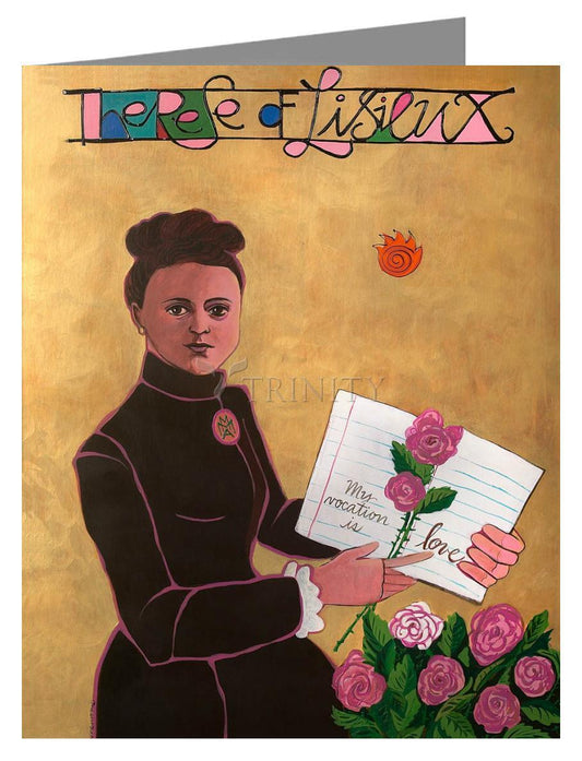 St. Thérèse of Lisieux - Note Card by Br. Mickey McGrath, OSFS - Trinity Stores