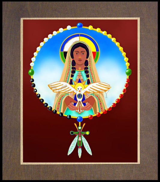 Lakota Rosary - Wood Plaque Premium by Br. Mickey McGrath, OSFS - Trinity Stores