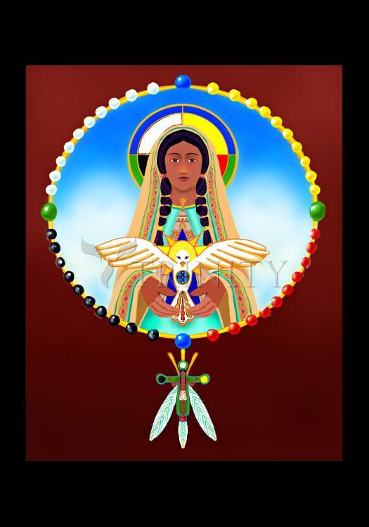 Lakota Rosary - Holy Card by Br. Mickey McGrath, OSFS - Trinity Stores