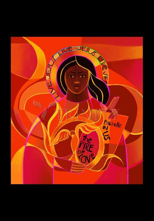 Our Lady of Light, Pentecost - Holy Card by Br. Mickey McGrath, OSFS - Trinity Stores