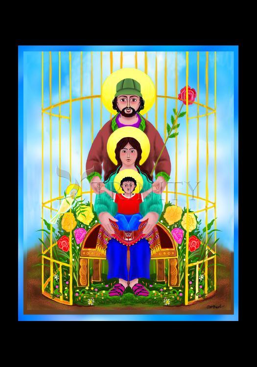 Our Lady Protector of Immigrants - Holy Card by Br. Mickey McGrath, OSFS - Trinity Stores