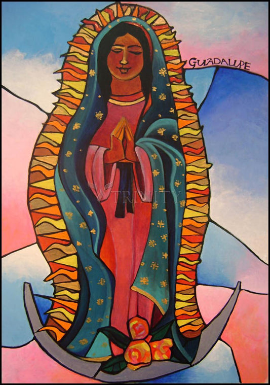 Our Lady of Guadalupe - Wood Plaque by Br. Mickey McGrath, OSFS - Trinity Stores