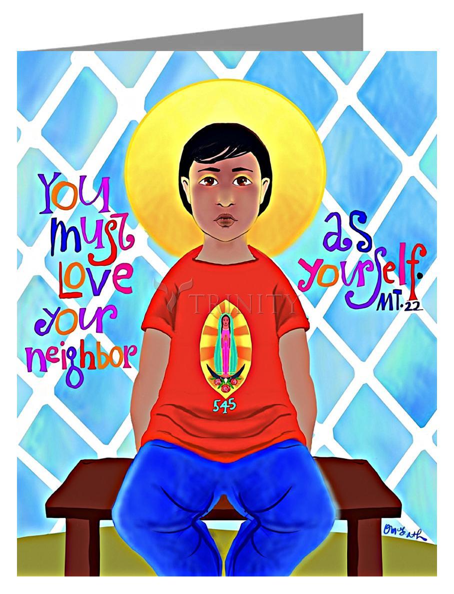 Love Your Neighbor as Yourself - Note Card Custom Text by Br. Mickey McGrath, OSFS - Trinity Stores