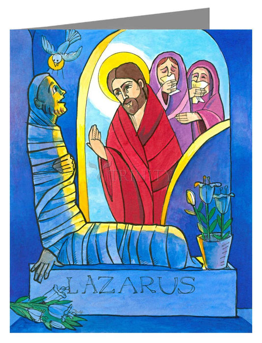 St. Lazarus - Note Card Custom Text by Br. Mickey McGrath, OSFS - Trinity Stores