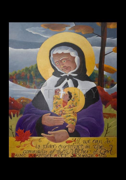 St. Marguerite Bourgeoys - Holy Card by Br. Mickey McGrath, OSFS - Trinity Stores