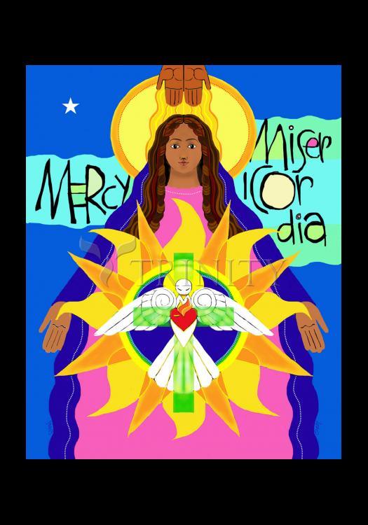 Mother of Mercy - Holy Card by Br. Mickey McGrath, OSFS - Trinity Stores