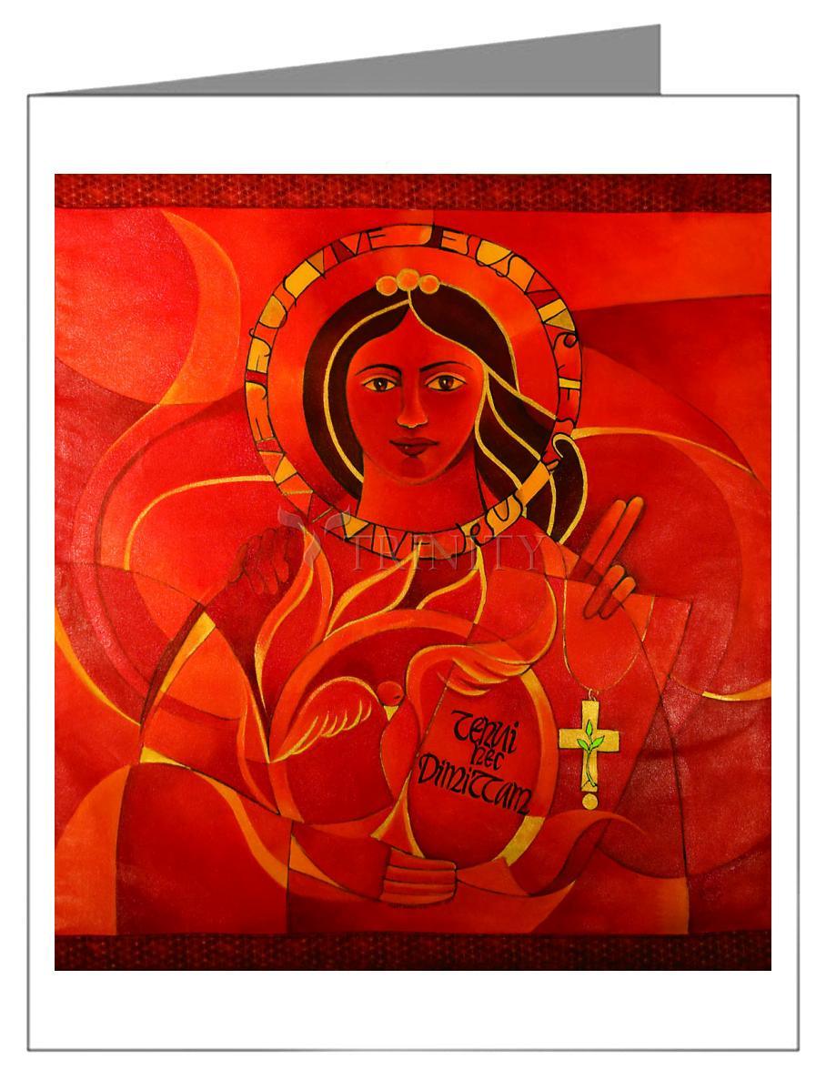 Mary, Domina Lucis - Note Card by Br. Mickey McGrath, OSFS - Trinity Stores