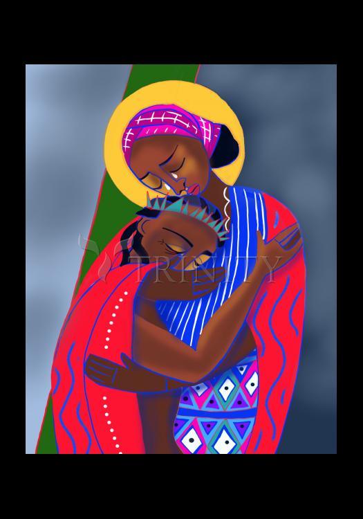 Jesus Meets His Mother - Holy Card by Br. Mickey McGrath, OSFS - Trinity Stores