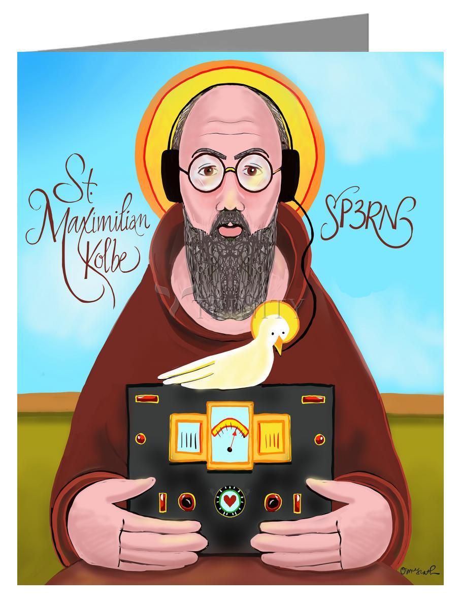 St. Maximilian Kolbe - Note Card by Br. Mickey McGrath, OSFS - Trinity Stores