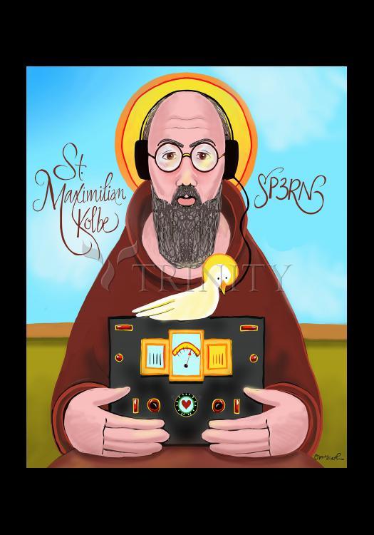 St. Maximilian Kolbe - Holy Card by Br. Mickey McGrath, OSFS - Trinity Stores