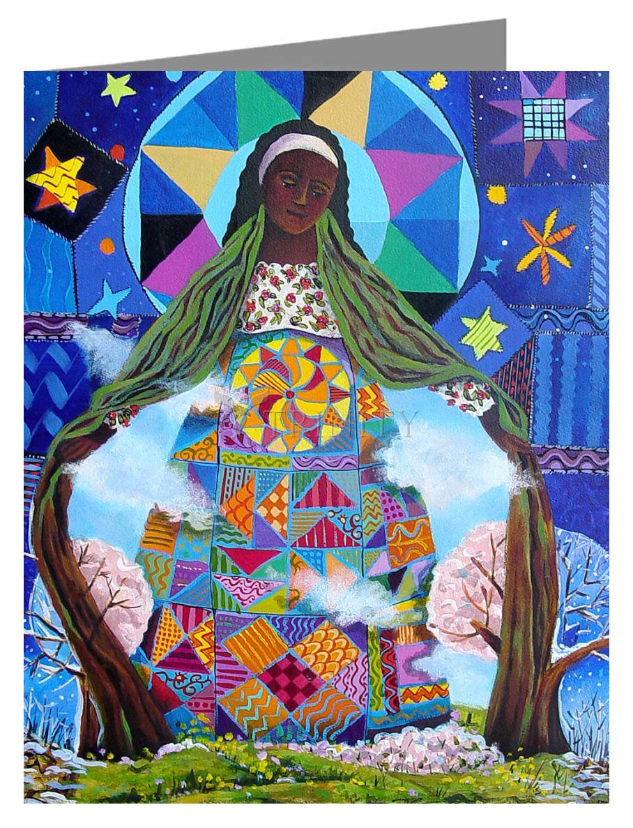 Mary, Our Lady of Refuge - Note Card Custom Text by Br. Mickey McGrath, OSFS - Trinity Stores