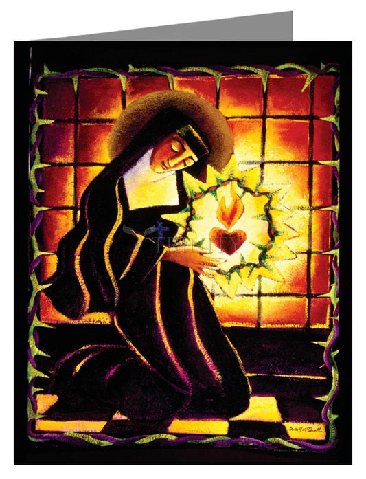 St. Margaret Mary Alacoque - Note Card by Br. Mickey McGrath, OSFS - Trinity Stores