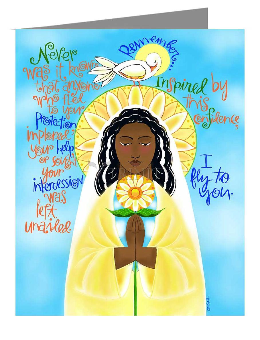 Memorare - Note Card Custom Text by Br. Mickey McGrath, OSFS - Trinity Stores