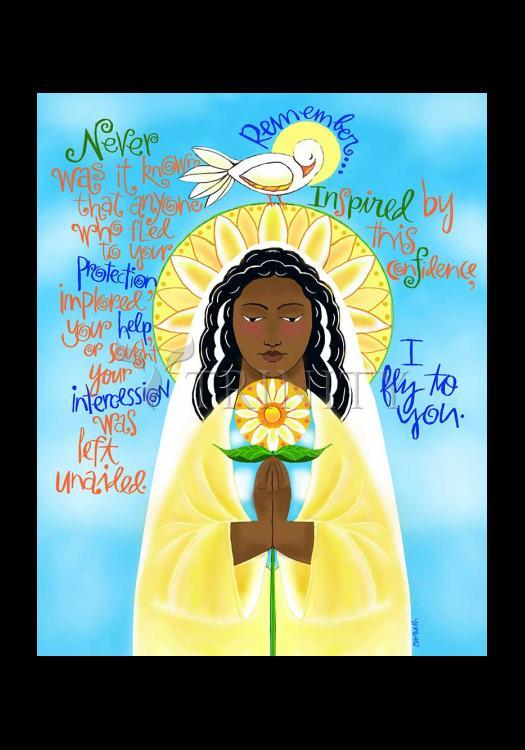 Memorare - Holy Card by Br. Mickey McGrath, OSFS - Trinity Stores