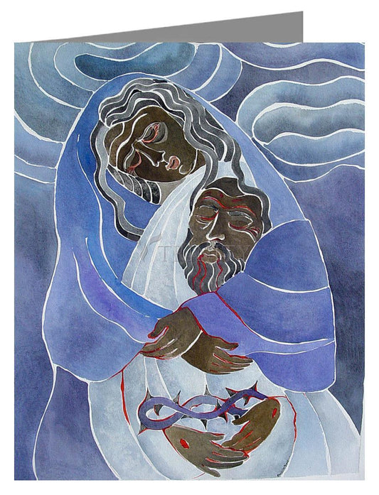 Mary, Mother of Sorrows - Note Card Custom Text by Br. Mickey McGrath, OSFS - Trinity Stores
