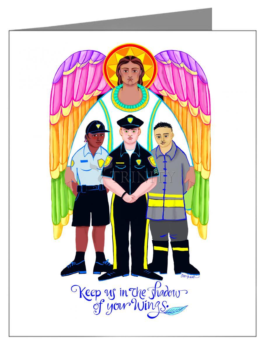 St. Michael Archangel: Patron of Police and First Responders - Note Card by Br. Mickey McGrath, OSFS - Trinity Stores