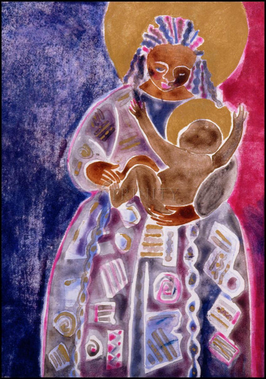 Mother and Son - Wood Plaque by Br. Mickey McGrath, OSFS - Trinity Stores