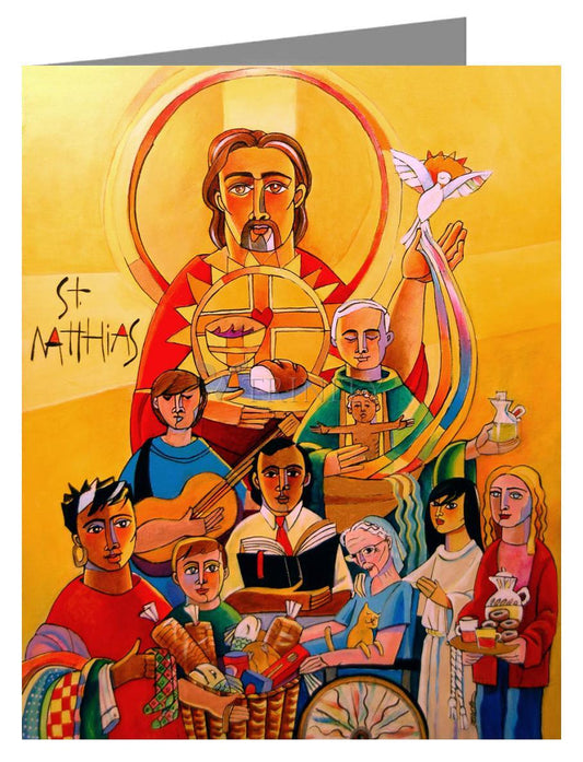 St. Matthias the Apostle - Note Card by Br. Mickey McGrath, OSFS - Trinity Stores