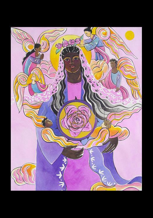 Mary, Mystical Rose - Holy Card by Br. Mickey McGrath, OSFS - Trinity Stores