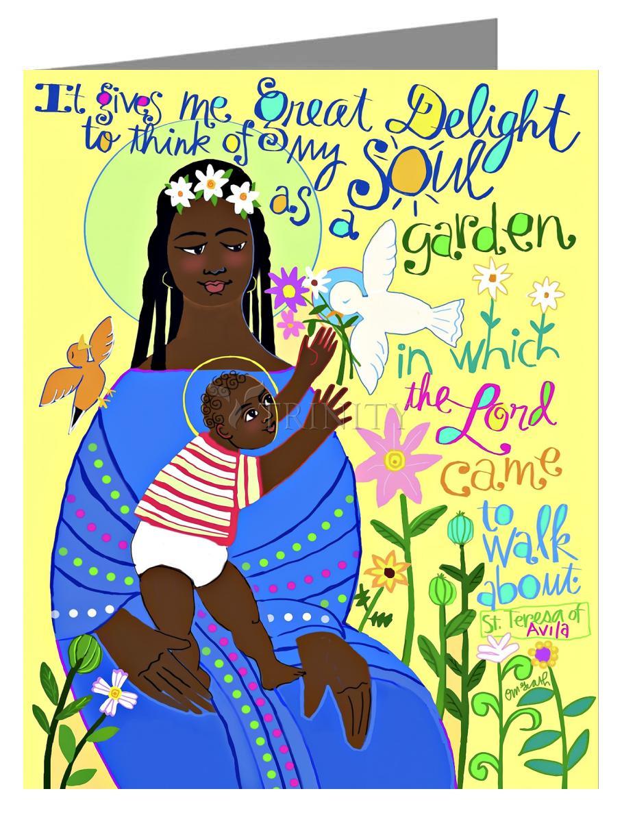My Soul is a Garden - Note Card by Br. Mickey McGrath, OSFS - Trinity Stores