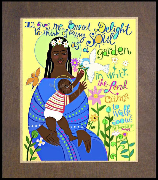 My Soul is a Garden - Wood Plaque Premium by Br. Mickey McGrath, OSFS - Trinity Stores