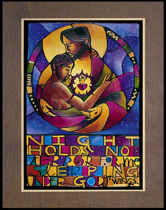 Night Holds No Terror - Wood Plaque Premium by Br. Mickey McGrath, OSFS - Trinity Stores