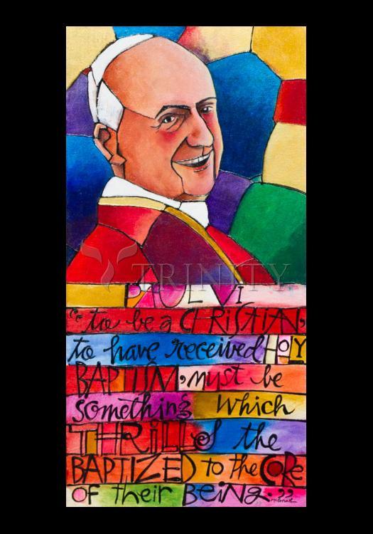 St. Pope Paul VI - Holy Card by Br. Mickey McGrath, OSFS - Trinity Stores