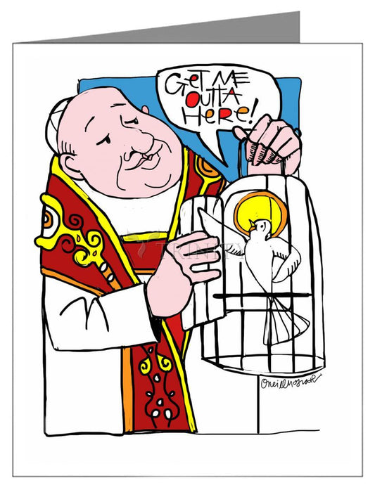 St. John XXIII - Note Card Custom Text by Br. Mickey McGrath, OSFS - Trinity Stores