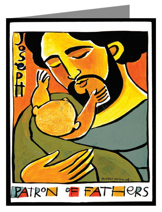 St. Joseph, Patron of Fathers - Note Card by Br. Mickey McGrath, OSFS - Trinity Stores