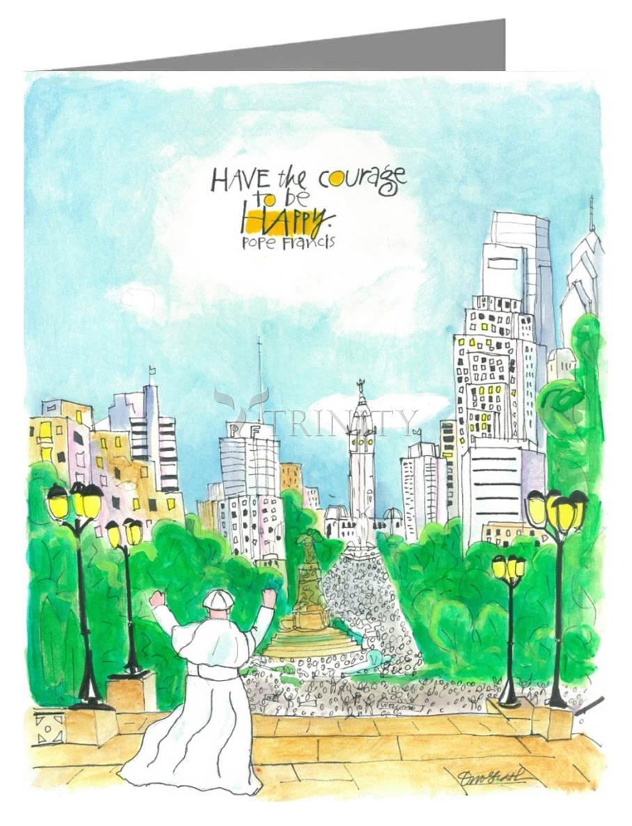 Pope Francis: Philly Museum - Note Card by Br. Mickey McGrath, OSFS - Trinity Stores
