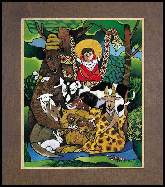 Prince of Peace - Wood Plaque Premium by Br. Mickey McGrath, OSFS - Trinity Stores